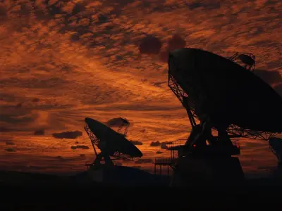 satellite dish 3D model