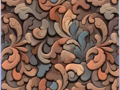 Stylized Ornaments Seamless Texture Texture