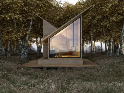 Cliff House Forest House in  3D model