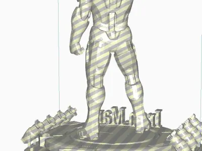 Iron Man with Led Spot STL Format 3D model