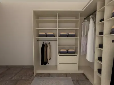 Modern Dressing Room Conceptual 3D Scene  3D model