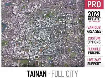 Tainan Low-poly 3D model