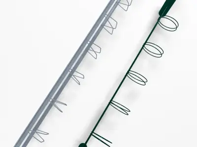 2X Bicycle racks 3D model