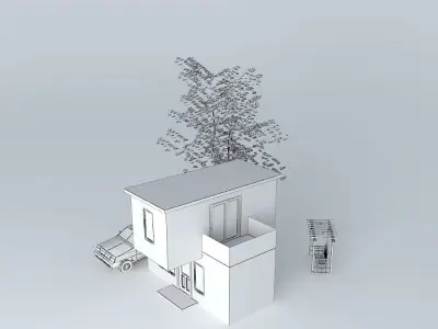 Very Small House Free 3D model