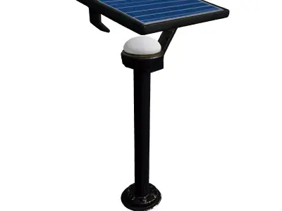 Realistic Solar Garden Light 3D Model Low-poly 3D model