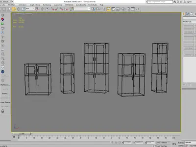 closet komod a01 3D model