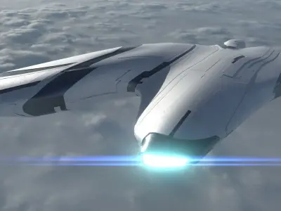 Asymmetric Spaceship 3D model