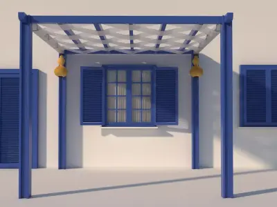 Mediterranean House Details 3D model