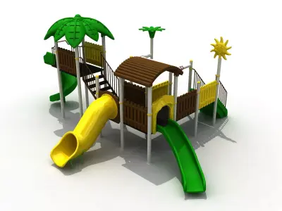 Tropical Concept Metal Playpen 045 3D model