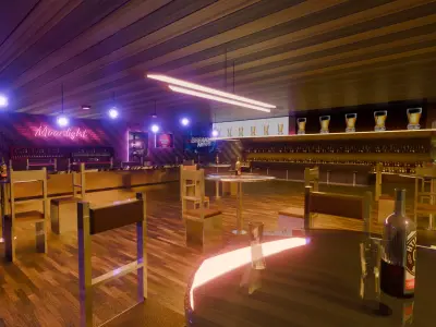 Bar escene  3D model