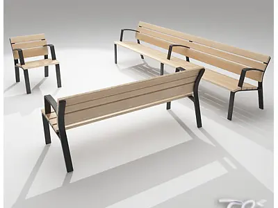 BENCH NEOLIVIANO 3D model