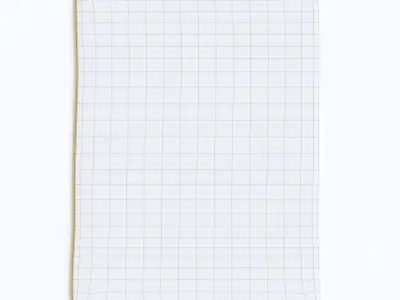 carpet bathroom rug Low-poly 3D model