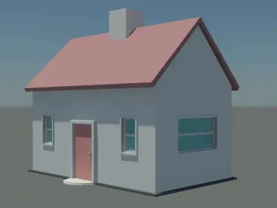 House Low-poly 3D model