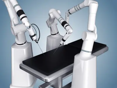 Robot surgery machine 3D model