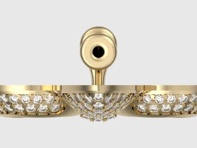 Diamond Fleur-de-Lis Brooch JDBCo 3D print model