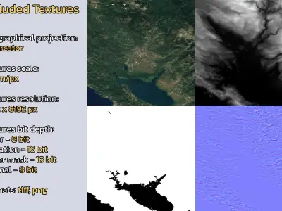 Podgorica Montenegro City Landscape 3D Model 3D model