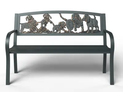 Street Bench 3D model order