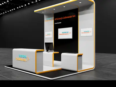 booth 3x4 3D model