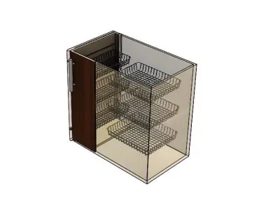 Kitchen Corner Unit - Mechanism 3D model