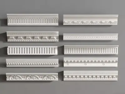 Gypsum molding 3D model