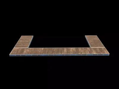 floating docks 02 3D model