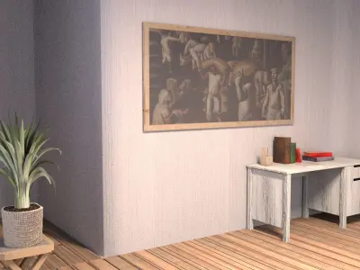 laos Video 3D Backgorund 3D model