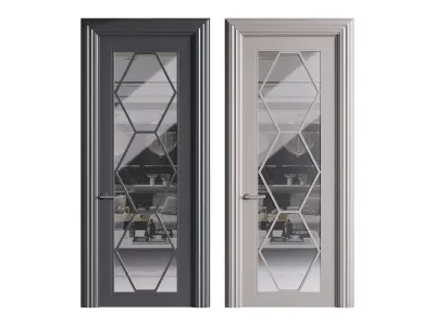Modern entrance door 44 3D model