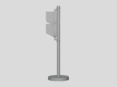 Traffic Light - Geometry Only No Textures No Materials 3D model