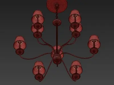 Hudson Valley Menlo Park 6 Light Chandelier 3D model
