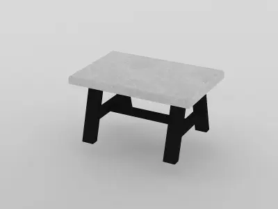 Street Cafe Table 3D model