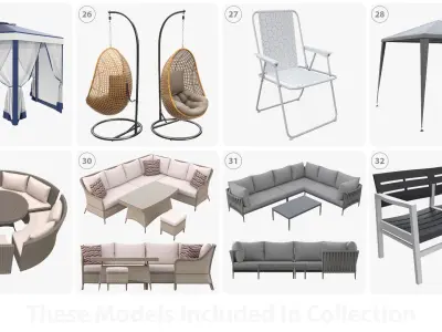 Outdoor furniture 3D model