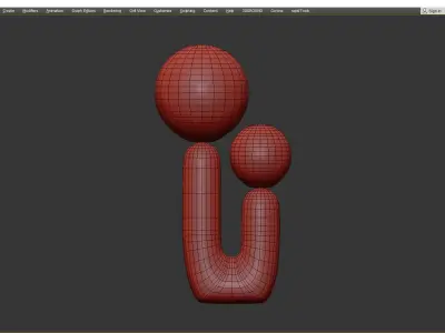 Oo TABLE LAMP Low-poly 3D model