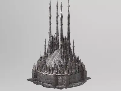 Han dynasty Emperors stylised Dome 1 3D model