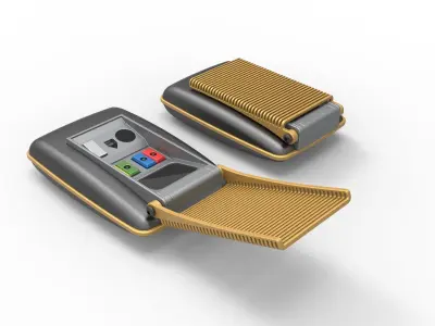 Communicator from the movie Star Trek Generations 1994 3D print model