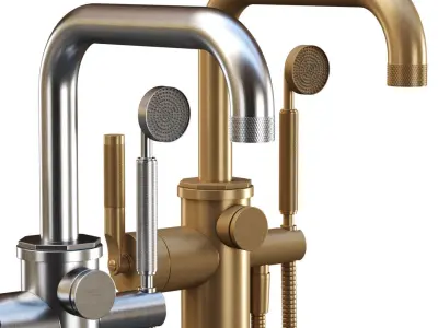 Floor Mounted Single Lever Bath by Samuel Heath 3D model