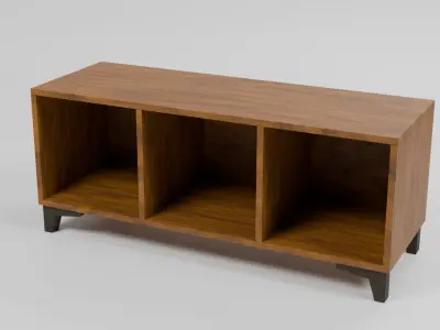 Vinyl Console Rack 120cm Free 3D model