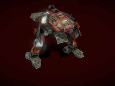 V5 Robot GB Low-poly 3D model