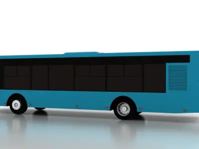 Bus Bogdan A70130 Low Low-poly 3D model