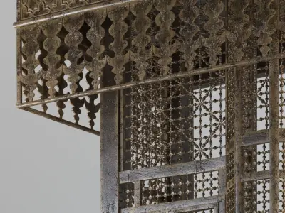 Arabian Islamic Window-Mashrabiah 3D model