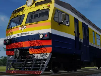 ER-2 EMU Head Wagon 3D model