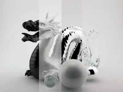 Studio Light Setup VRAY 3D model