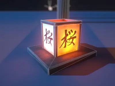 Japanese Pack 01 Low-poly 3D model