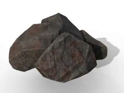 Minerals Pack  Low-poly 3D model