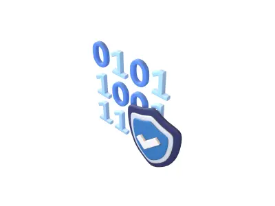 Data Protect Icon v1 002 Low-poly 3D model