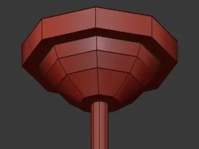 Untitled three spheres hanging from light fixture 3D model