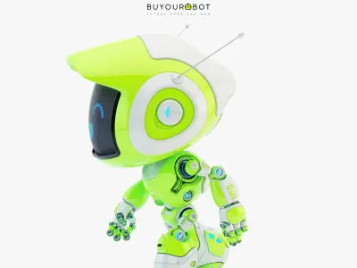 Lovely robot - companion X 3D model
