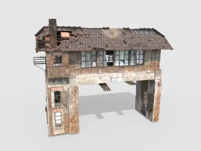 Abandoned Railroad Signal Box 3D model