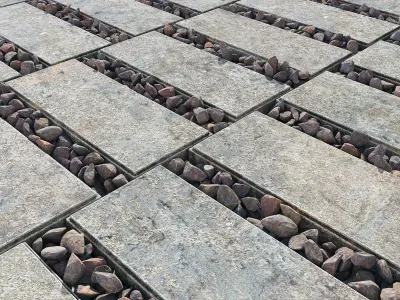 Paving title gravel 3D model