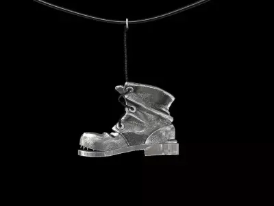 Pendant old shoe silver street collection 3D print model