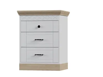 Bedroom set bookcase with two doors 3D Model Pack